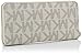 MICHAEL Michael Kors Mk Logo Zip Around Continental,Vanilla,one size