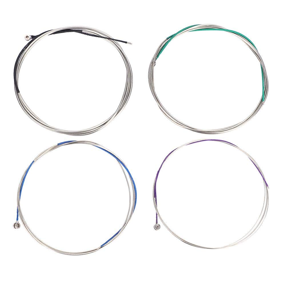 Dilwe Cello Strings, Metal Set for 3/4 4/4 Cello, Medium Gauge, Alloy Steel