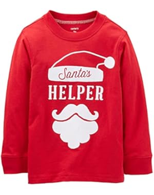 Carter's Baby Boys' Santa's Helper Tee (Baby) - Red