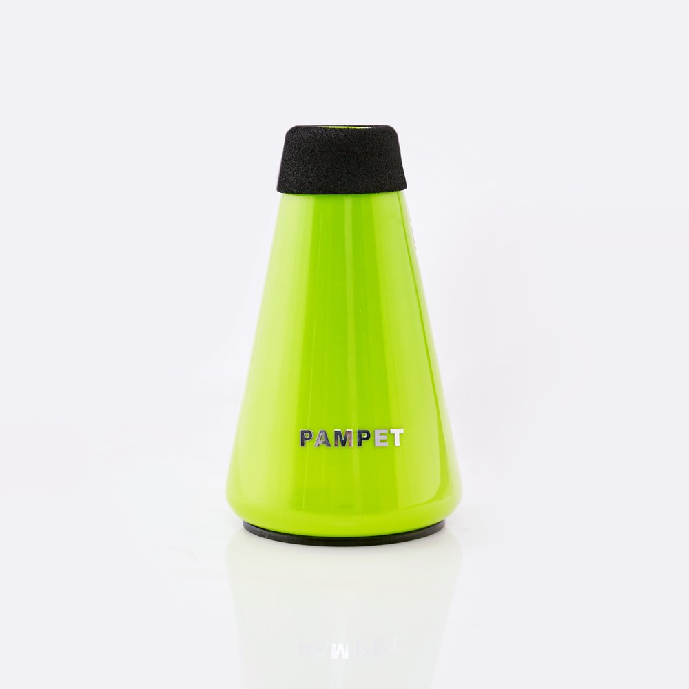 PAMPET Lightweight Plastic Practice Trumpet Mute Silencer Straight Mute For Trumpet (Green