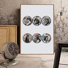 Floating Framed Canvas Wall Art for Living Room, Bedroom Plates Canvas Prints for Home Decoration Ready to Hang - 16x24 inches