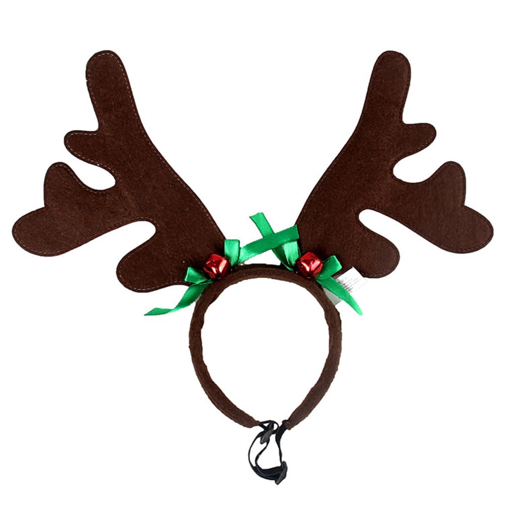 BESTOYARD Dog Reindeer Antlers Headband Puppy Xmas Antlers Headwear Holiday Pet Costume Accessories