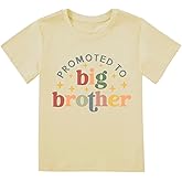 Toddler Boys Big Brother T Shirt Tops Outfit Funny Big Bro Letters Print Tee Tops 1-7 Years