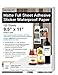 Milcoast Matte Full Sheet 8.5 x 11 Adhesive Tear Resistant Waterproof Photo Craft Paper - for Inkjet/Laser Printers - for Stickers, Labels, Scrapbooks, Bottles, Arts, Crafts (100 Sheets)