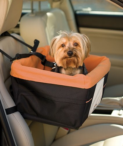 Kurgo Skybox Dog Booster Seat for Cars and Dog Car Seat with Dog Seat Belt Tether