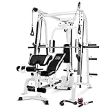 Marcy Smith Cage Workout Machine Total Body Training Home Gym System with Linear Bearing