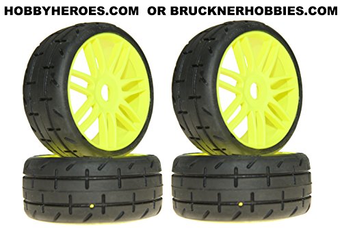 GRP GT TREADED Tires on new YELLOW rims S7 - MEDIUM/HARD Compound