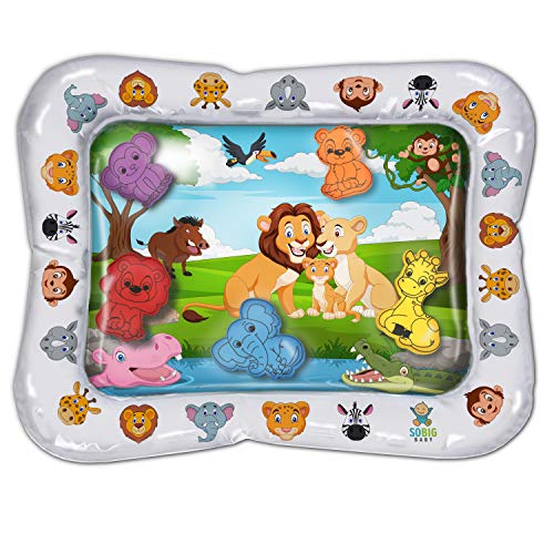 Lion King of The Jungle Inflatable Tummy Time Toys- Premium Water Mat Activity Center for Baby Infant and Toddlers, Promotes Visual Stimulation, Movement and Motor Skills. Perfect Smile and Fun Time - Thumbnail 6