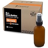 The Bottle Depot - 𝟴 𝗖𝗼𝗹𝗼𝗿𝘀 𝗔𝘃𝗮𝗶𝗹𝗮𝗯𝗹𝗲 - 24 Pack - 2 oz Glass Spray Bottle - Amber Frosted - 20-400 Neck Finis