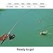 Pen Fishing Rods Mini Telescopic Kids Fishing Pole Survival Tool Spinning Reel with Hooks Lures etc (Black)