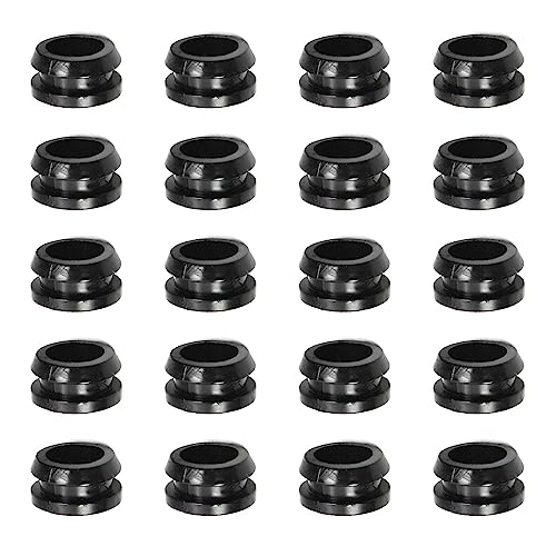 Fielect Rubber Grommet 50Pcs 8mm Inner Dia Oil