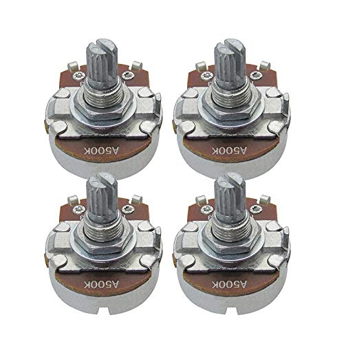 Electric Bass Guitar Pot Short Rod with Bayonet A500 Potentiometer Shaft Gray