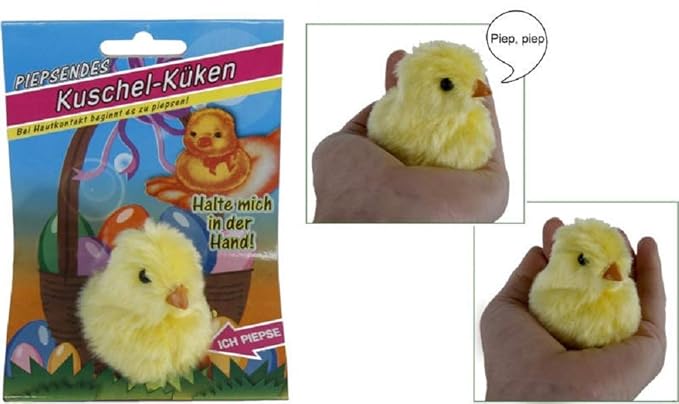 Home Collection Plüsch Küken piepsend 6,5x7cm