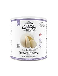 Augason Farms Freeze   Queso mozarella seco tritur