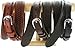 James Western Basketweave Leather Embossed Ranger Belts for Men