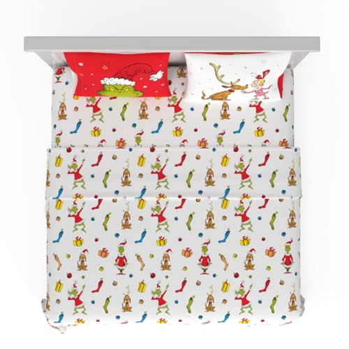 Collectibles Dr. Seuss The Grinch Holiday & Christmas Bedding Super Soft Microf…