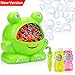 COOLWAS Bubble Machine, Toys for All Age Kids Boys Girls Automatic Durable Bubble Maker with 2 Bubble Solution for Park Wedding Indoor and Outdoor Party Christmas Birthday Gift