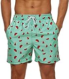 SILKWORLD Men's Board Shorts Bathing Suit Funny