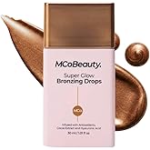MCoBeauty - Super Glow Bronzing Drops - Effortless Face Tan with Shimmer Formula - Face Care, Bronze Drops - Contains Hyaluronic Acid, White Tea Extract, Cocoa Extract and More