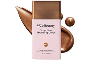 MCoBeauty - Super Glow Bronzing Drops - Effortless Face Tan with Shimmer Formula - Face Care, Bronze Drops - Contains Hyaluronic Acid, White Tea Extract, Cocoa Extract and More