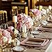 Aneco 60 Pack 7 Inches Rose Gold Foil Paper Plates Disposable Square Plates for Anniversary, Wedding, Birthday Party Supplies (7 inch)