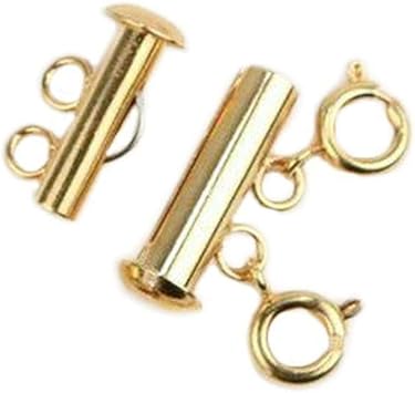 925 Sterling Silver, 2 Strand Make You More Clean and Professional Layered Necklace Spacer Clasp Multi-Strand Layered Necklace Spacer Detangler Clasp