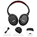 Over Ear Noise Cancelling Headphones with Microphone, Wired Stereo Headsets with Case for Air-Travel