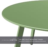 Grand patio Round Coffee Table 70cm Outdoor Sage Green Steel Frame view 6