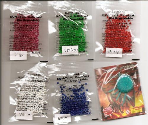 Science Educational Products:Grow Squishez (Tm) Rainbow Water Beads (5 Bag in 5colors). Kids Learn Best When They're Having Fun