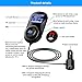 Bluetooth FM Transmitter, Bluetooth Car Adapter, Wireless In-Car Bluetooth Receiver Hands-free Car Charger with Dual USB Ports For iPhone Samsung, Supporting TF Card Mp3 Player