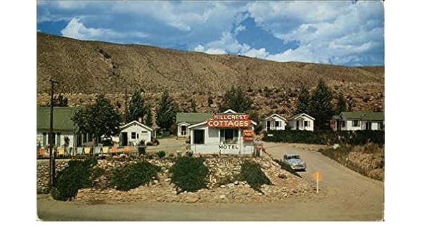 Hillcrest Cottages Gardiner Montana Mt Original Vintage Postcard
