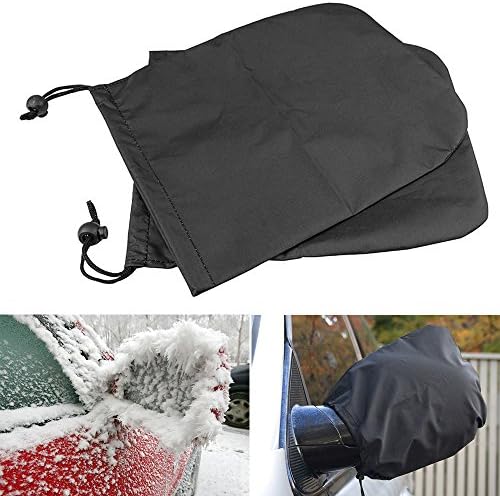 Viesyled Car Side Mirror Covers, Car Mirror Snow Covers, Auto Exterior Rear View Mirrors Snow and Ice Mirror Covers Frost Rain Guard Protector Universal Size Fits Car, SUV, CRV, Pickup, Truck