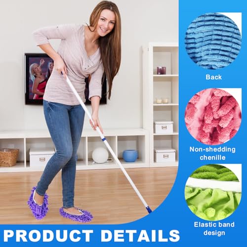 Mop Slippers Shoes, 5 Pairs (10 Pieces) Microfiber Shoe Covers photo 10