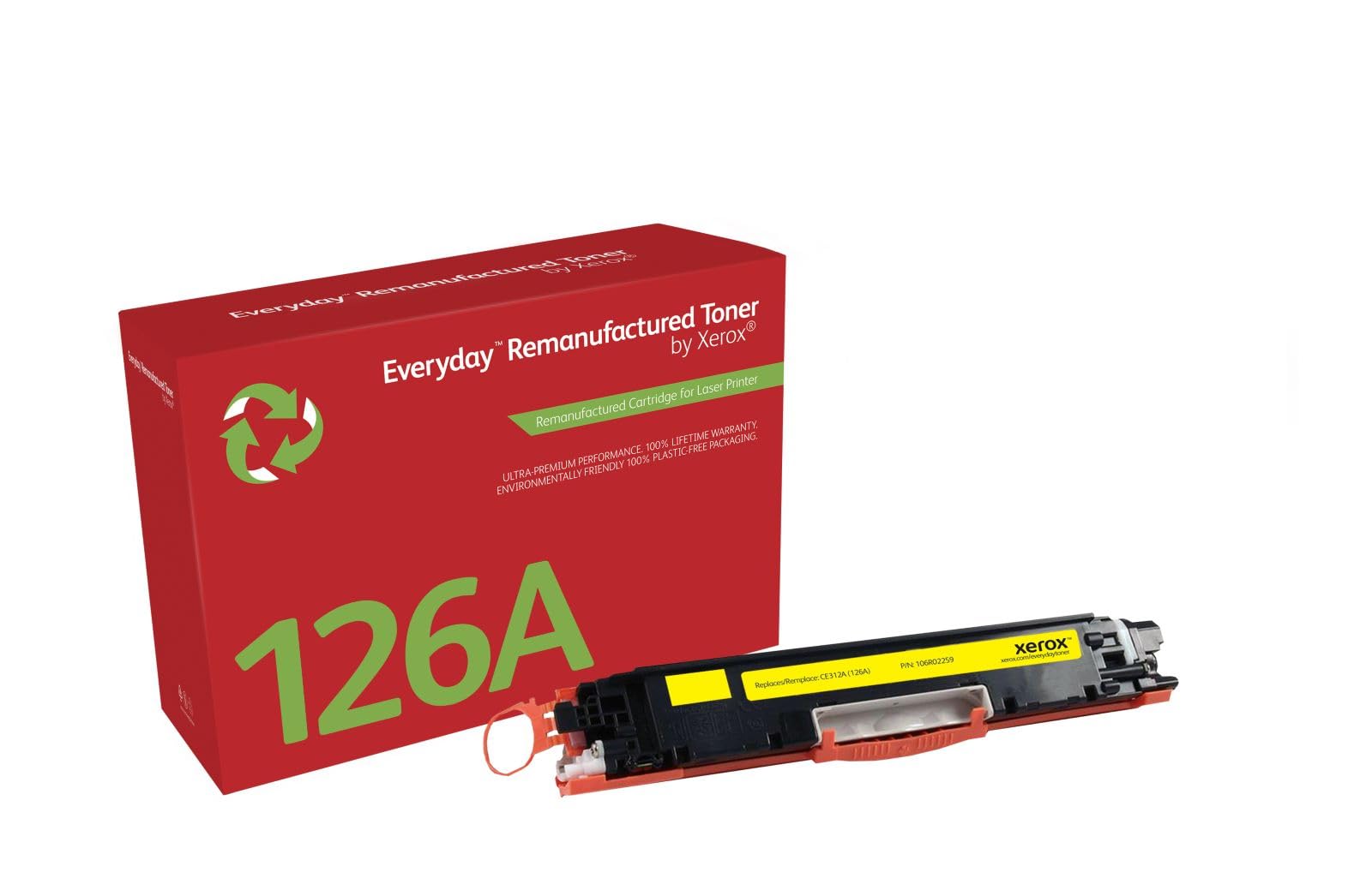 Everyday by Xerox Compatible HP 126A CE312A Yellow Toner, Standard Capacity, Remanufactured
