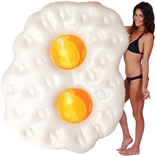 Kangaroo pool floats; fried eggs, over 5 ft. float