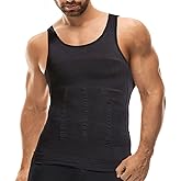 Mistirik Compression Shirts for Men - Mens Slimming Body Shaper Vest - Tight Tank Top for Men - Compression Shirt Tank Top