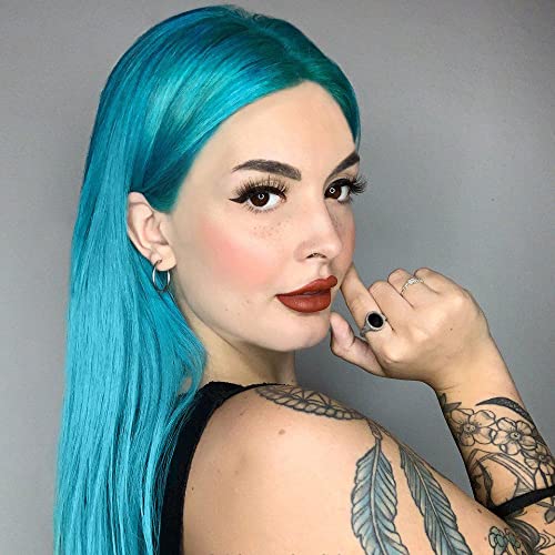 MANIC PANIC Classic Atomic Turquoise Semi Permanent Hair Color - Neon Aqua Blue Hair Dye for Women & Men That Lasts 4-6 Weeks - Vegan, Ammonia & Cruelty-Free - Create & Mix Custom Shades (4oz)