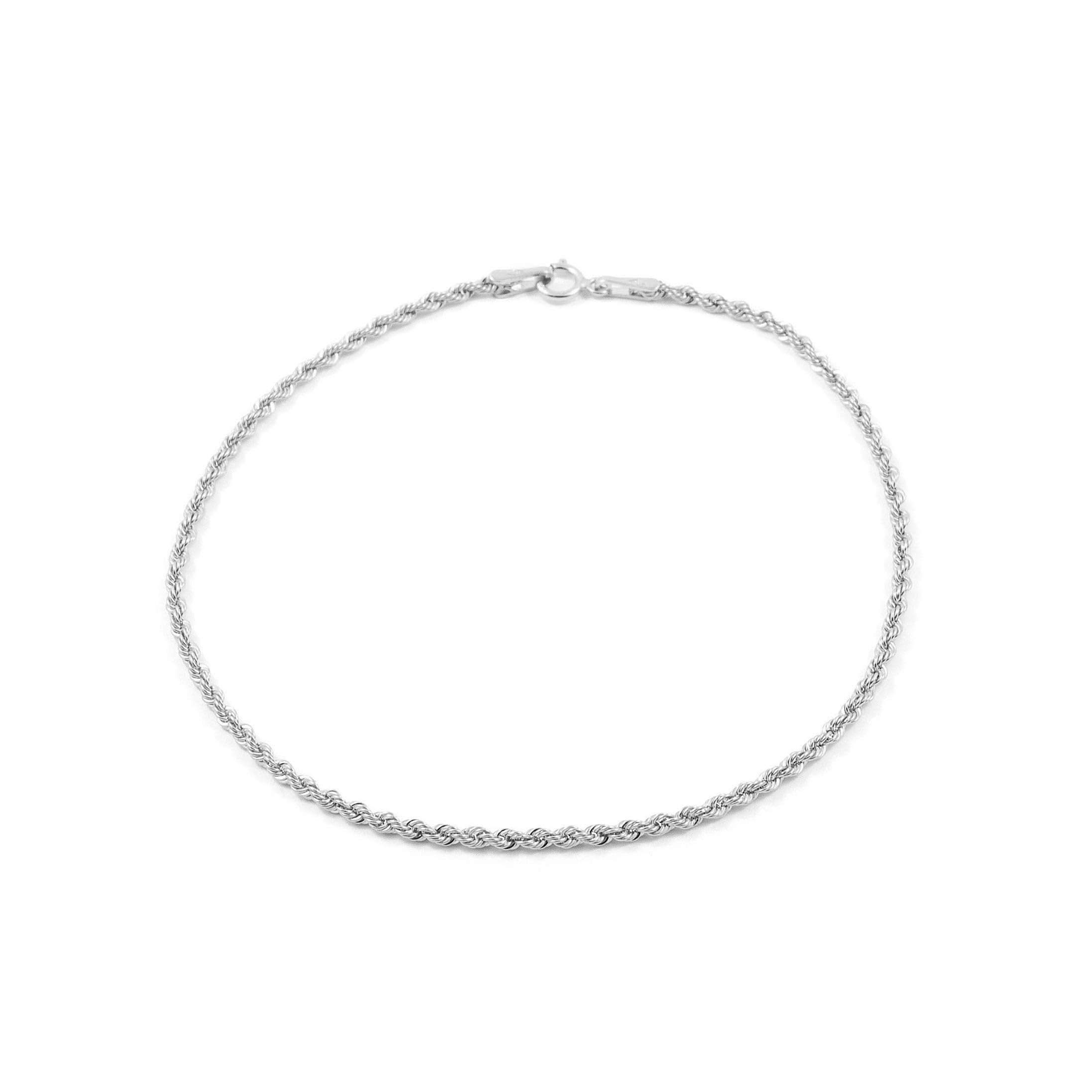 Monde Petit 18ct White Gold Salomonic 1.65 mm Bracelet