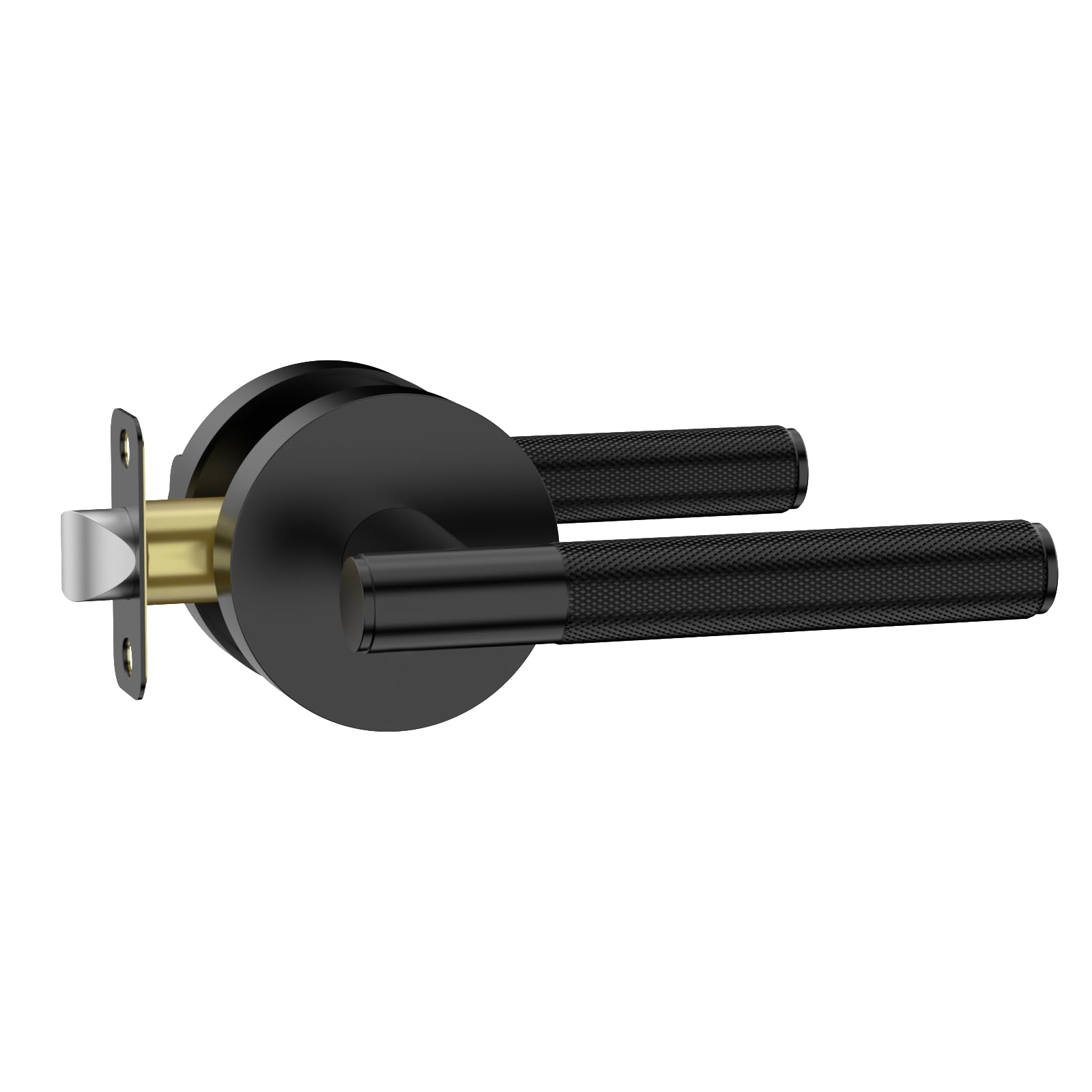 Photo 1 of Amerdeco 1 Pack Matte Black Passage Door Handles,Heavy Duty Non-Locking Door Lever for Hall, Closet,Office Area, Shopping Malls AM0016