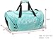 Runetz - TEAL Hot Blue Gym Bag Sport Shoulder Bag for Men & Women Duffel 20-inch Large - Teal