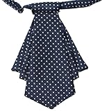 PAN PA Women's Bow Ties Work Wear Accessories Grid Cravat Navy Blue