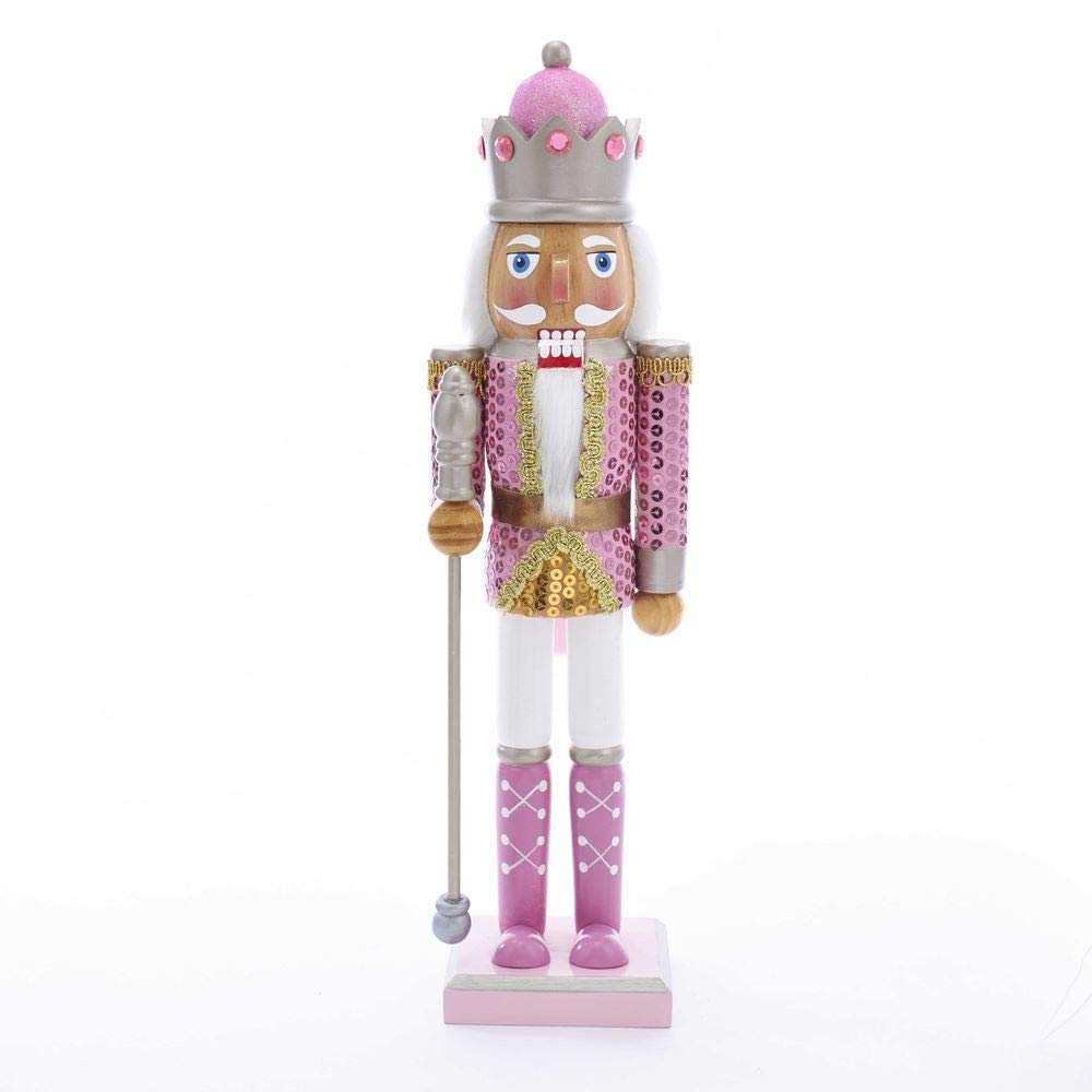 Kurt S. Adler Kurt Adler 15-Inch Pink Nutcracker, Multi