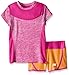New Balance Girls' Little Sleeve Performance T-Shirt and Knit Running Short Set
