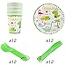 Yoodelife Party Plates Cups Dinosaur Party Supplies for Birthday Baby Shower Dinosaur Themed Party Decoration, Serve 12