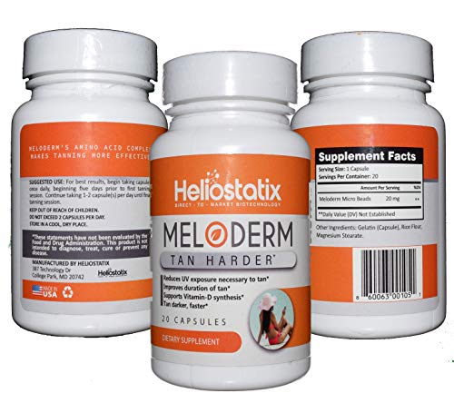 Meloderm Peptide Based Tanning Supplement Supercharge Your Tan Scientifically Formulated To Increase Melanin And Darken Skin Tone Pricepulse