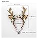 Dog Elk Antler Reindeer Hat Cap Dog Cat Pet Christmas Costume Outfits Small Big Dog Hat Headwear Hair Grooming Accessories (L(for Medium and Big Dog), Brown)