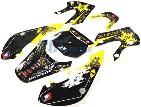 3M FAMOUS Decals Graphic Stickers Kit KLX 110 Style Fairing PIT PRO Dirt Bike