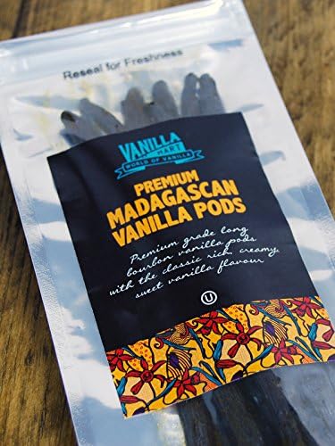 VanillaMart 10 Premium Gourmet Madagascan Vanilla Pods (Vanilla Beans) Free UK Delivery