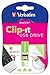 Verbatim 8GB Clip-it USB Flash Drive, Green 43936