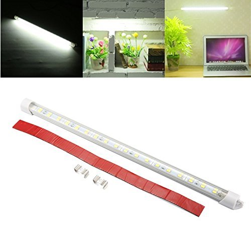 LED Strip Light Bar,SOLMORE DC 12V 7W 36 LED Interior Light Lamp Strip Bar Car Van Bus Caravan Under Cabinet Strips Light LED Desk Reading Lamp for Work Tables Pianos DJs Cabinet Display White (4Pcs)